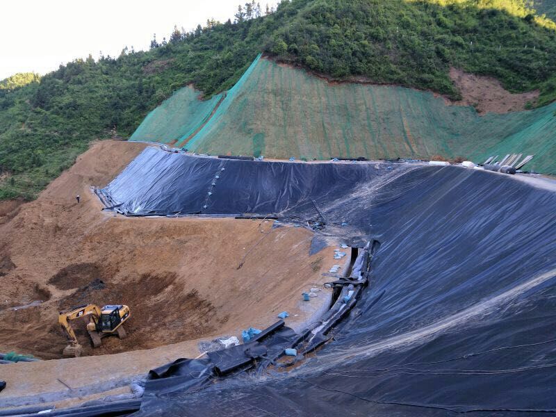 尾矿库土工膜施工案列